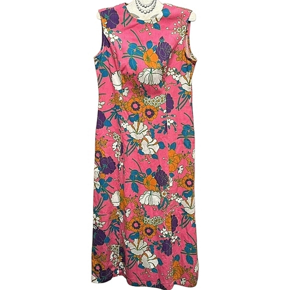 VINTAGE Floral Dress Size Medium - Picture 2 of 3